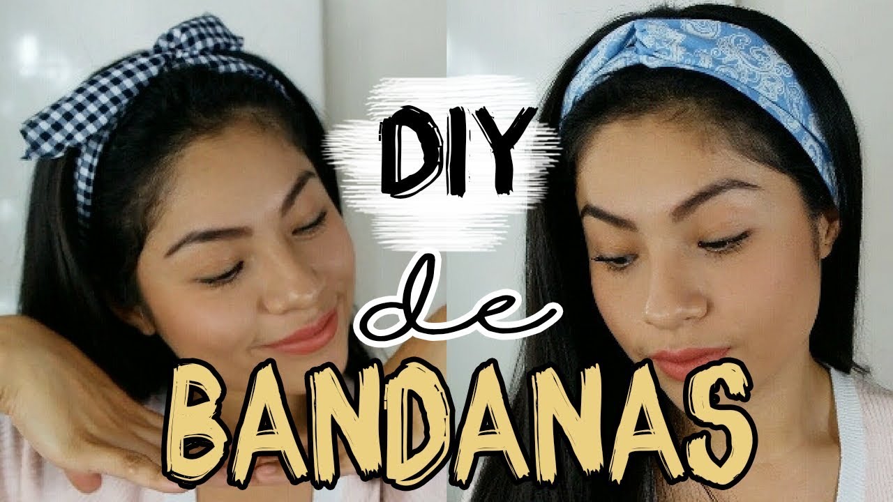 DIY - COMO HACER TUS PROPIAS BANDANAS! (2 modelos) - Evelynlugod