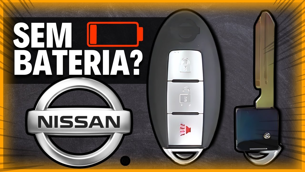 CHAVE NISSAN SEM BATERIA? E AGORA???