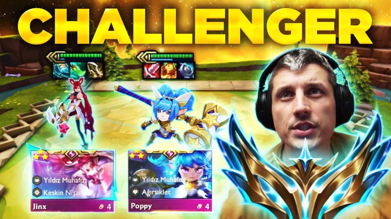 CHALLENGER MAÇLARI JINX 3 POPPY 3 AYNI BOARDDA?! LEVO LOL TAKTİK SAVAŞLARI