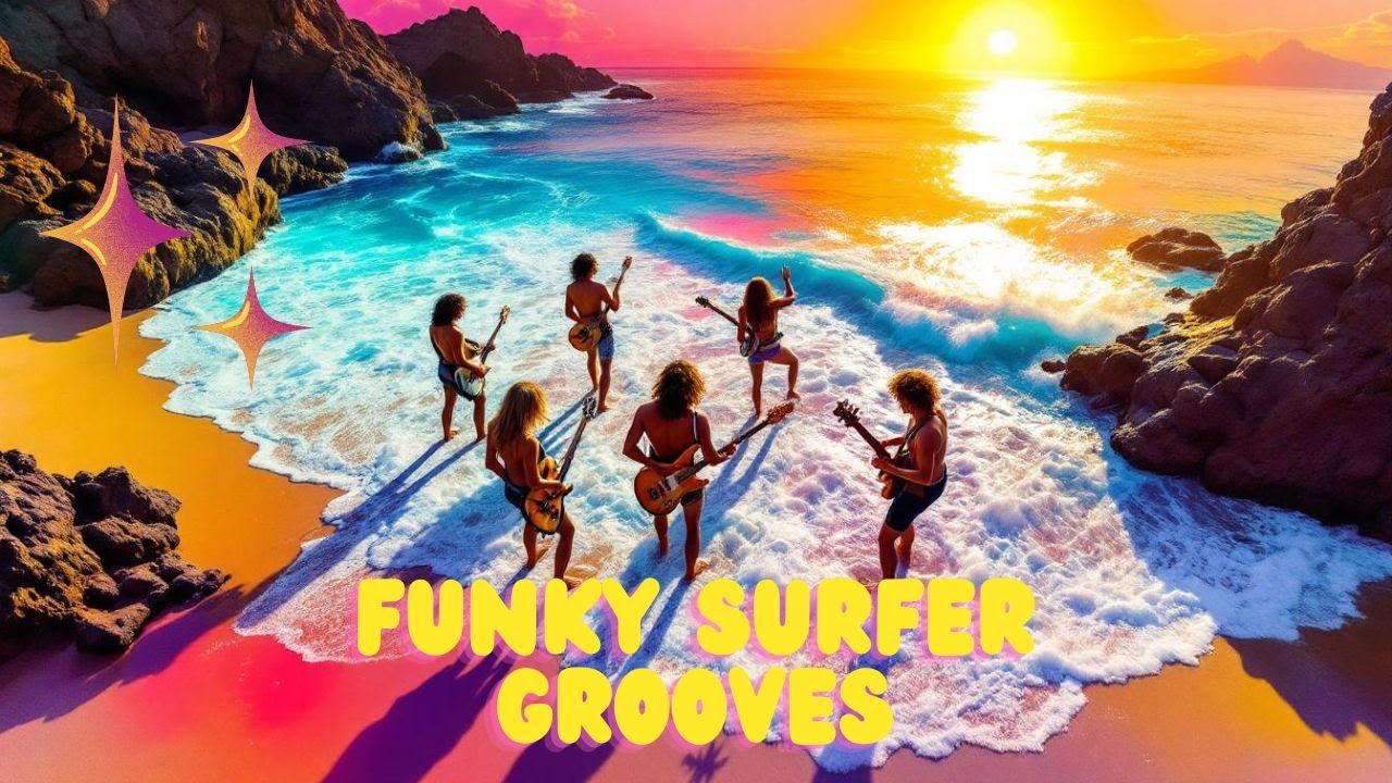 Funkadelic Surf Jam | Funk, Happy Rock & Surfer Grooves | Bluesy Disco Guitar Vibes