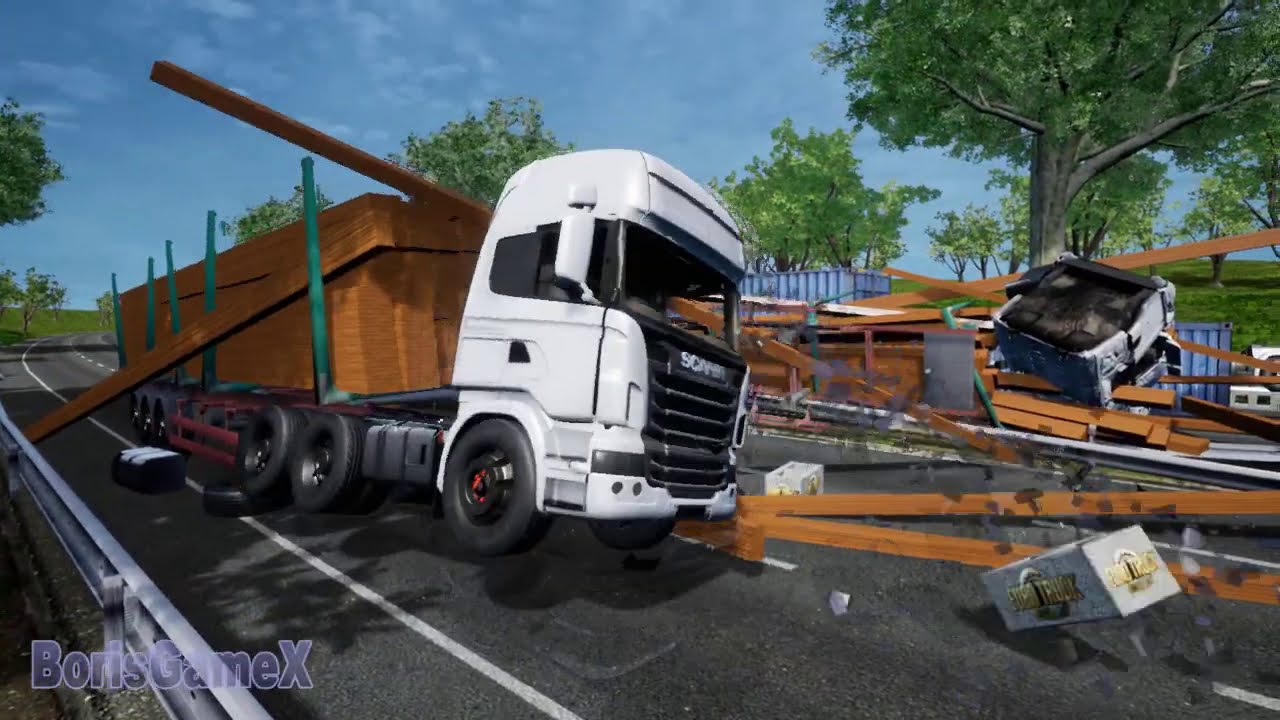 Truck Damage with a ETS Building Block - American Truck Simulator Mode Concept
