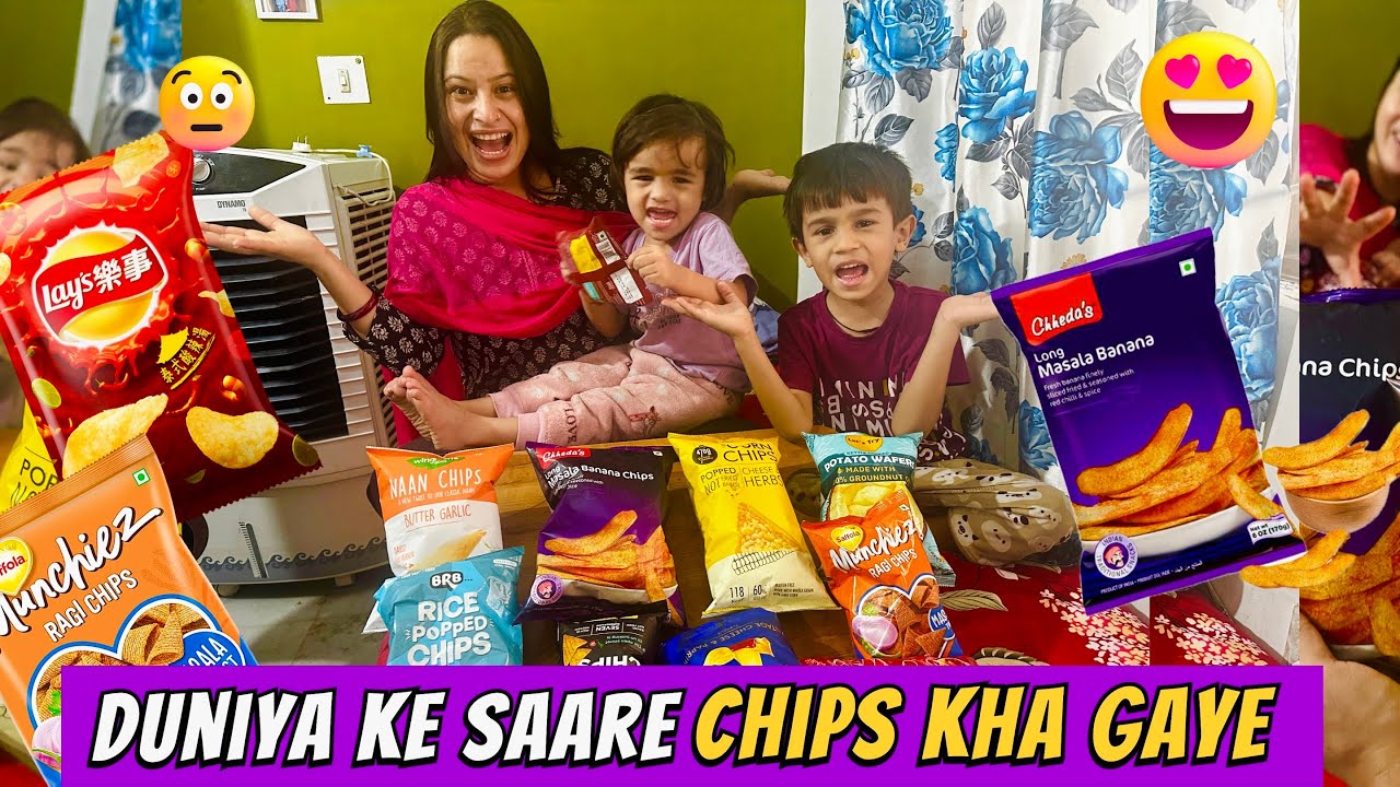 Family Ke Sath Trying Brand New Chips 😍 | Devanshi Negi | Rudransh Negi @NegiFamily