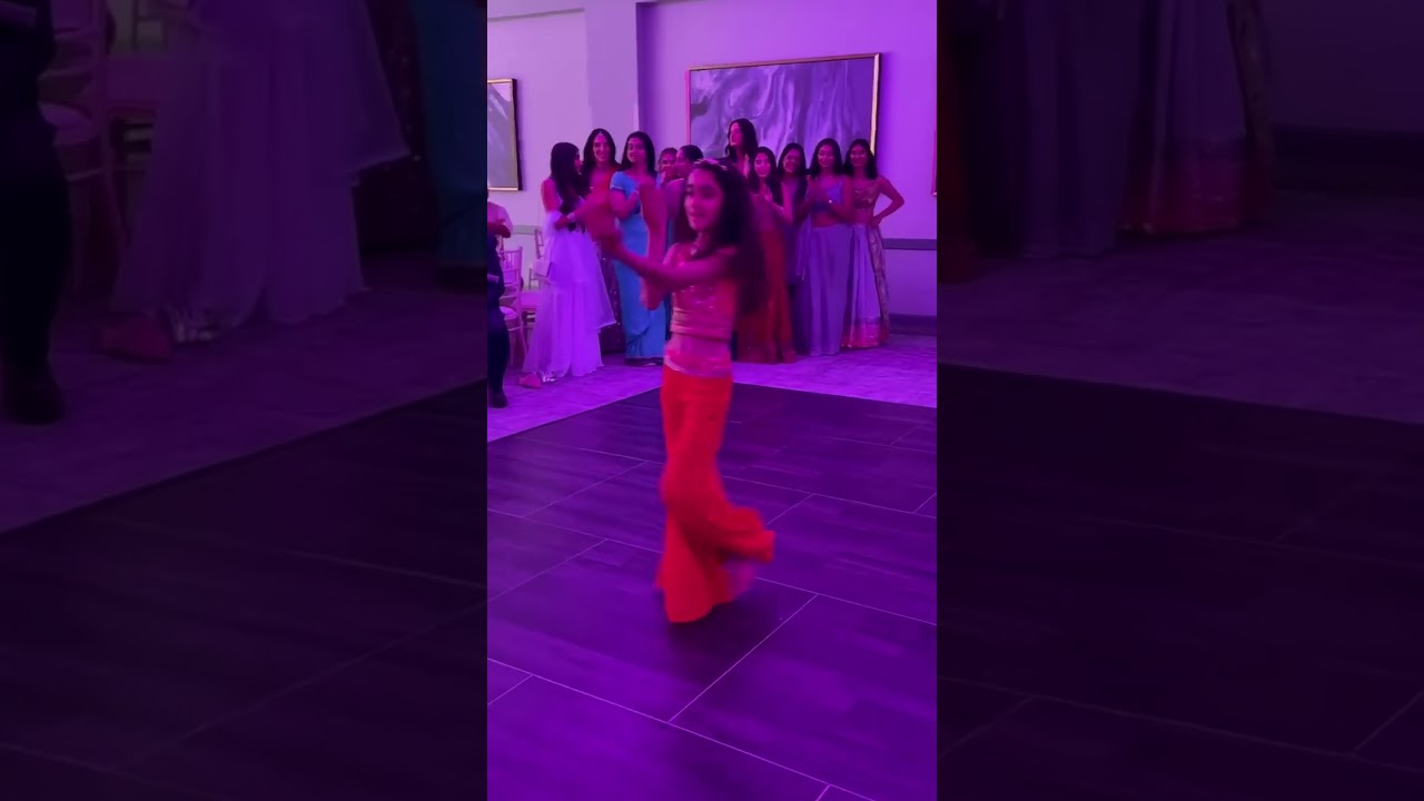 Mila dances at a family wedding: choreo by Amna Dance