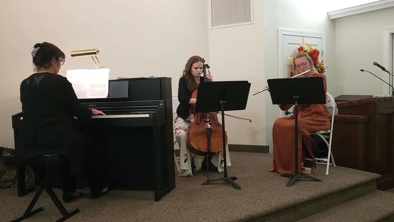 Two Pieces for flute, cello, piano Op. 90 [1921] by Amy Beach (1867-1944)