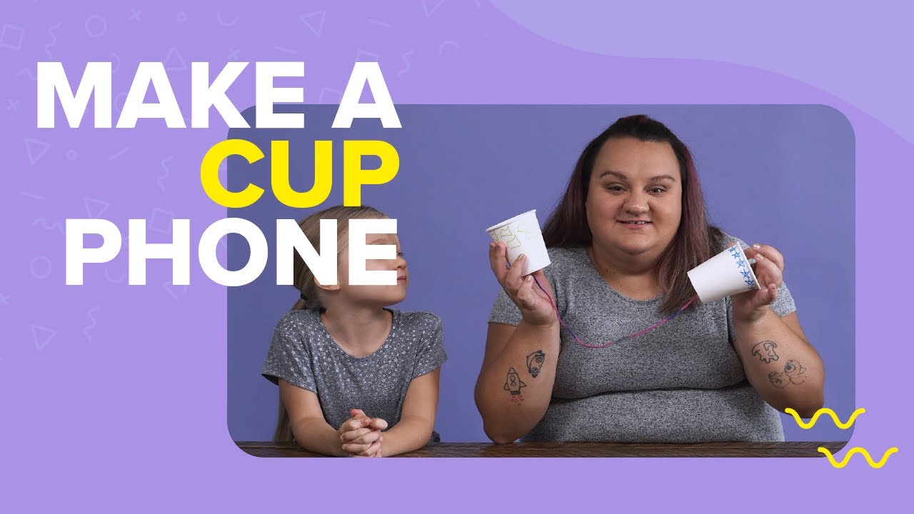 📞MAKE A CUP PHONE!🥤 | Vintage Kids Craft Time