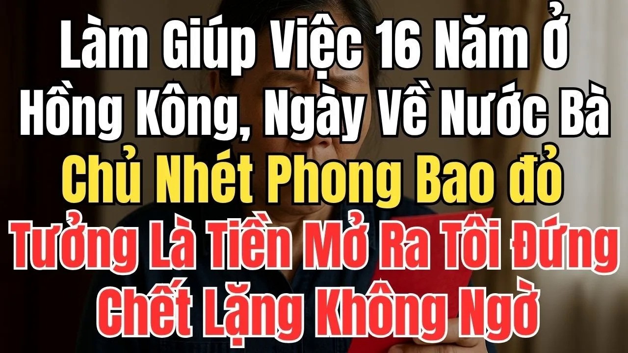Làm Giúp Việc 16 Năm Ở Hồng Kông, Ngày Về Nước Chủ nhà Nhét Phong Bao đỏ. Mở Ra Tôi Đứng Chết Lặng