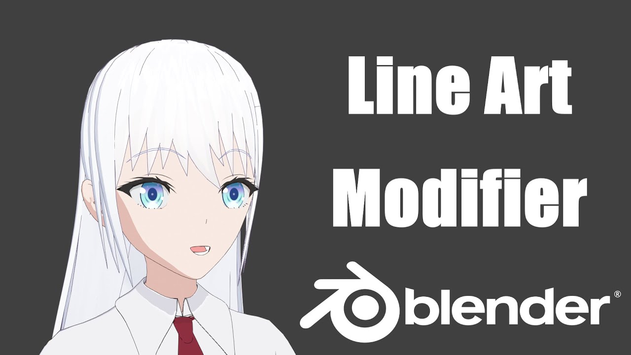 How to create outline on anime character with line art modifier