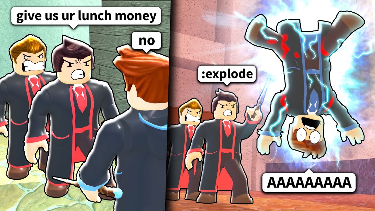 roblox BULLIES use magic on me.. (Ro-Wizards)