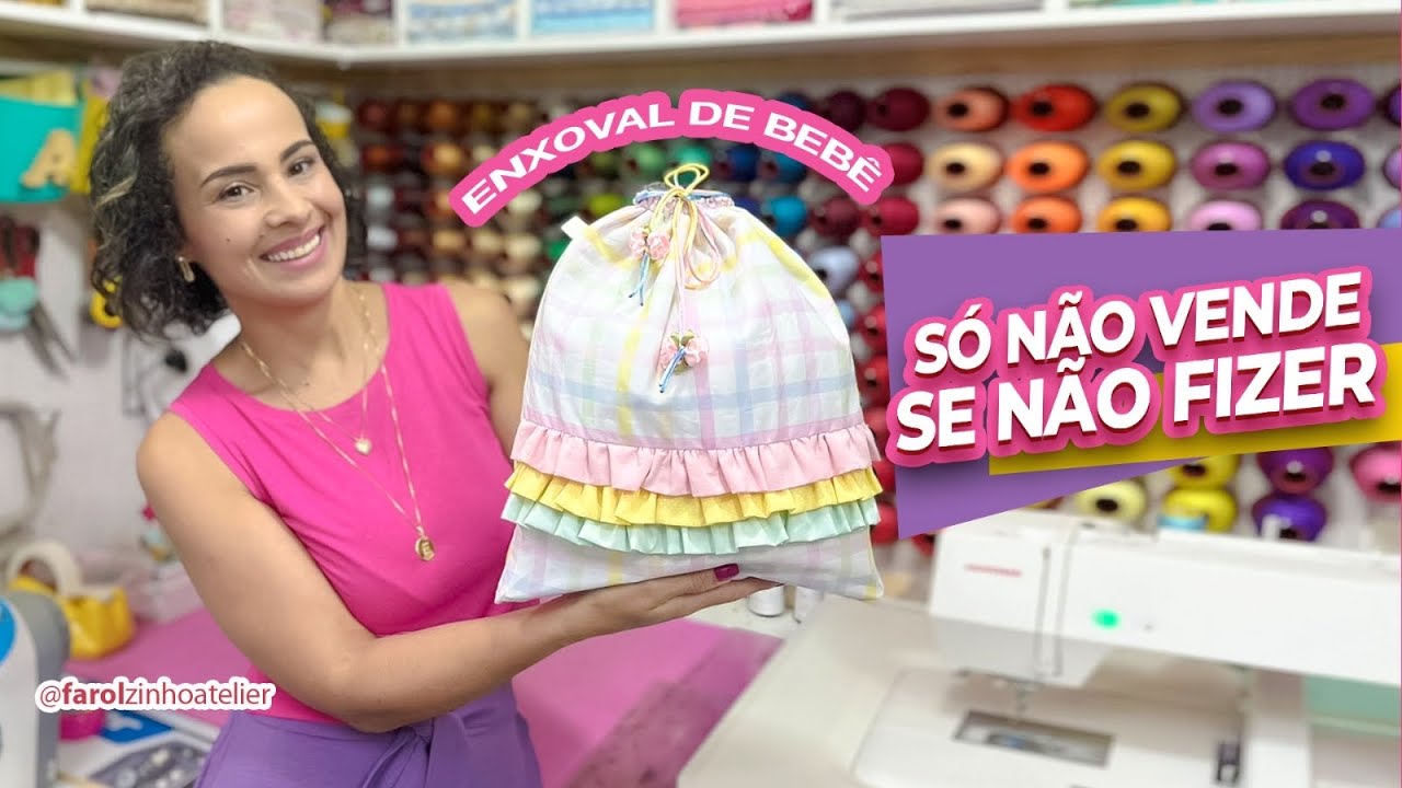SAQUINHO ROUPA SUJA DE BEBÊ IMPERMEÁVEL  Tenha no catálogo de produtos do seu ateliê