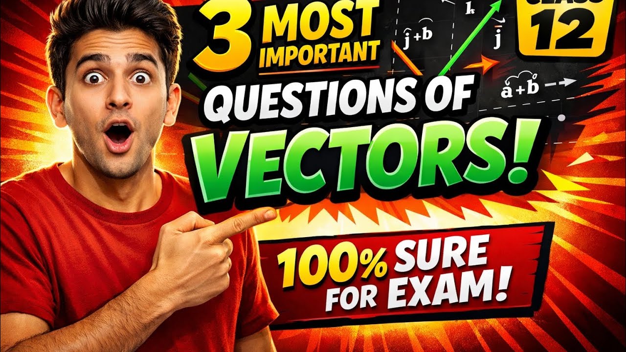 Very important questions of vectors for 12th board exam