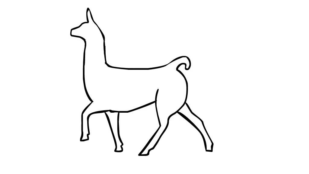 Llama Idle, Walk, Run Stop