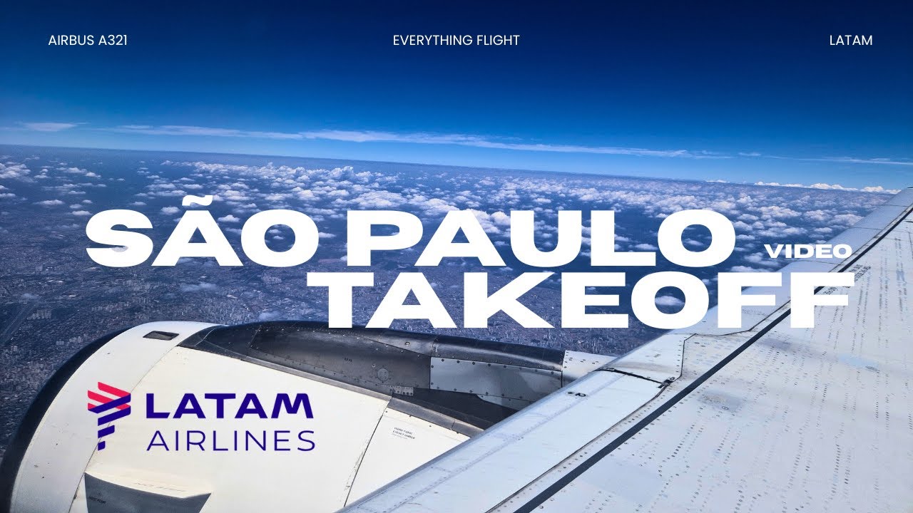 From São Paulo to the Skies ☀️ | LATAM A321 Takeoff & Cloud Break | GRU–POA