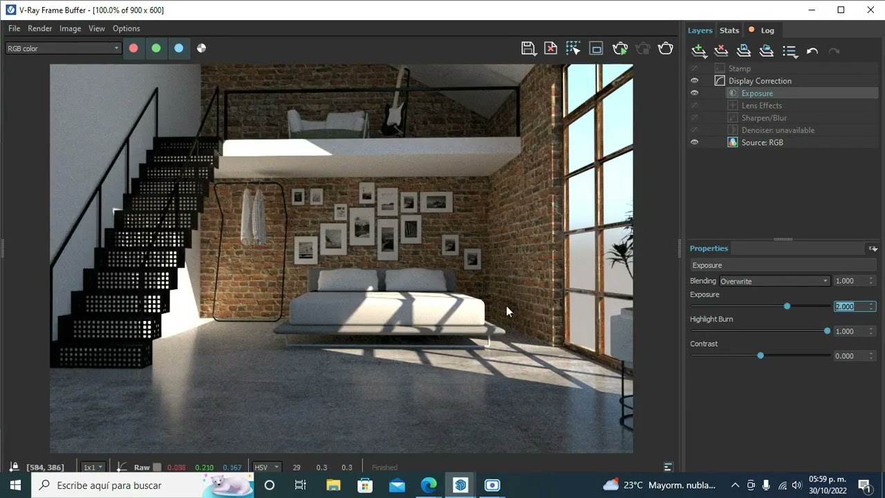 RENDER INTERIOR RAPIDO EN VRAY Y SKETCHUP-01