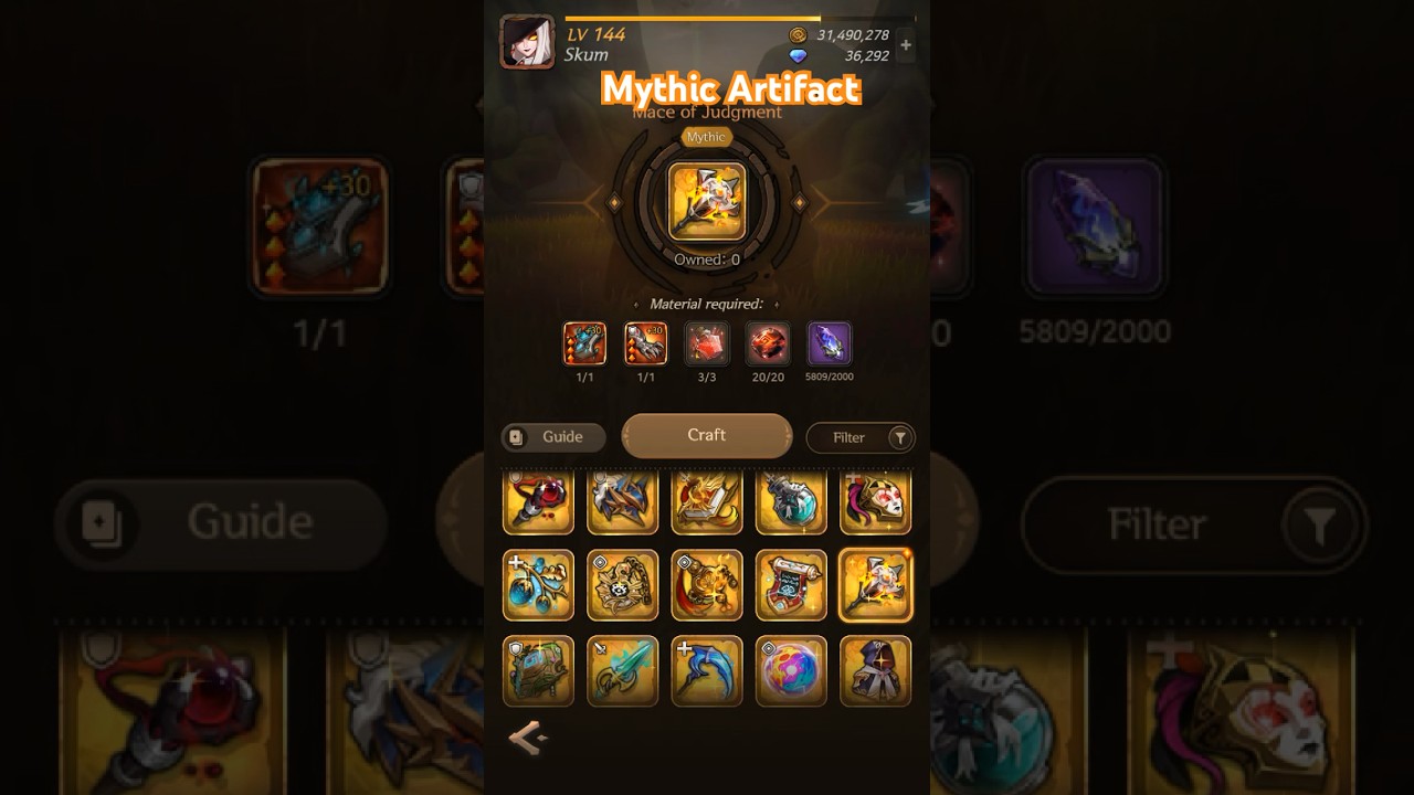 &ldquo;Mace Of Judgment&rdquo; Mythic Artifact! | Souls &bull; Habby BY &ldquo;SKUM&rdquo;. #like #share #subscribe #habby #souls