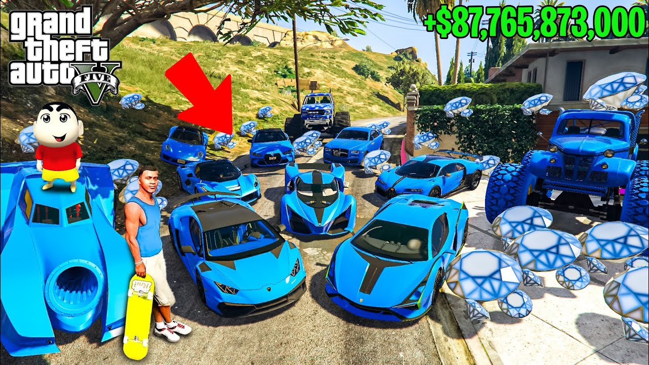 FRANKLIN TOUCH ANYTHING BECOME DIAMOND ll EVERYTHING IS FREE IN GTA5