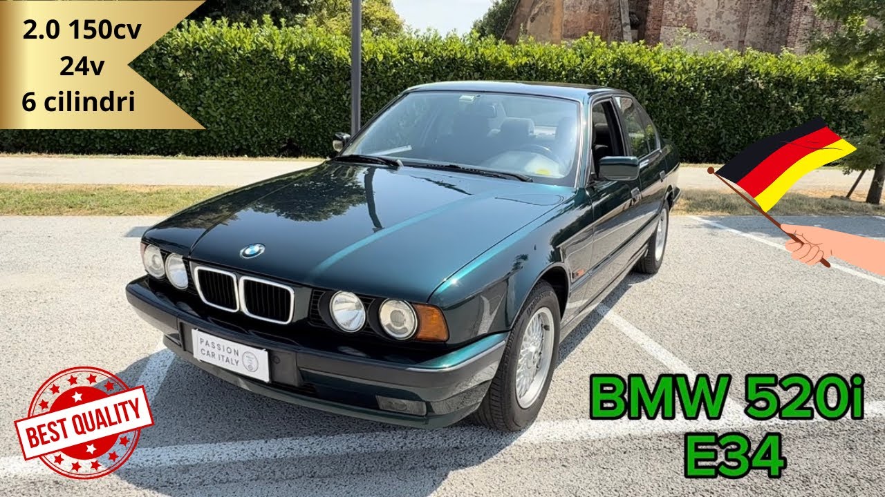 Serie 5 e34, vera qualità tedesca! 💪🏻🇩🇪 Recensione 520i 2.0 150cv - 1994