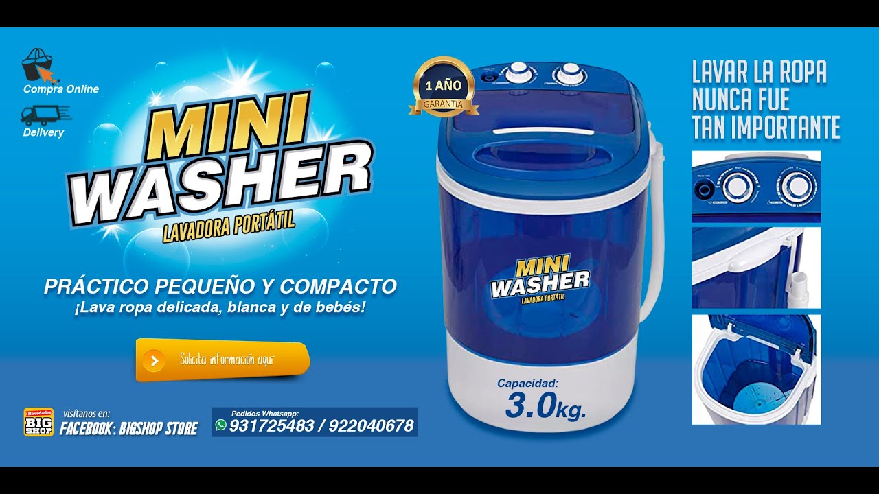 Mini Lavadora portable Per&uacute; mini washer