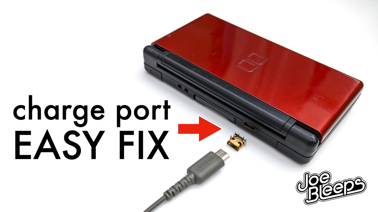 Nintendo DS Lite charge port replacement and NDSL troubleshooting power guide