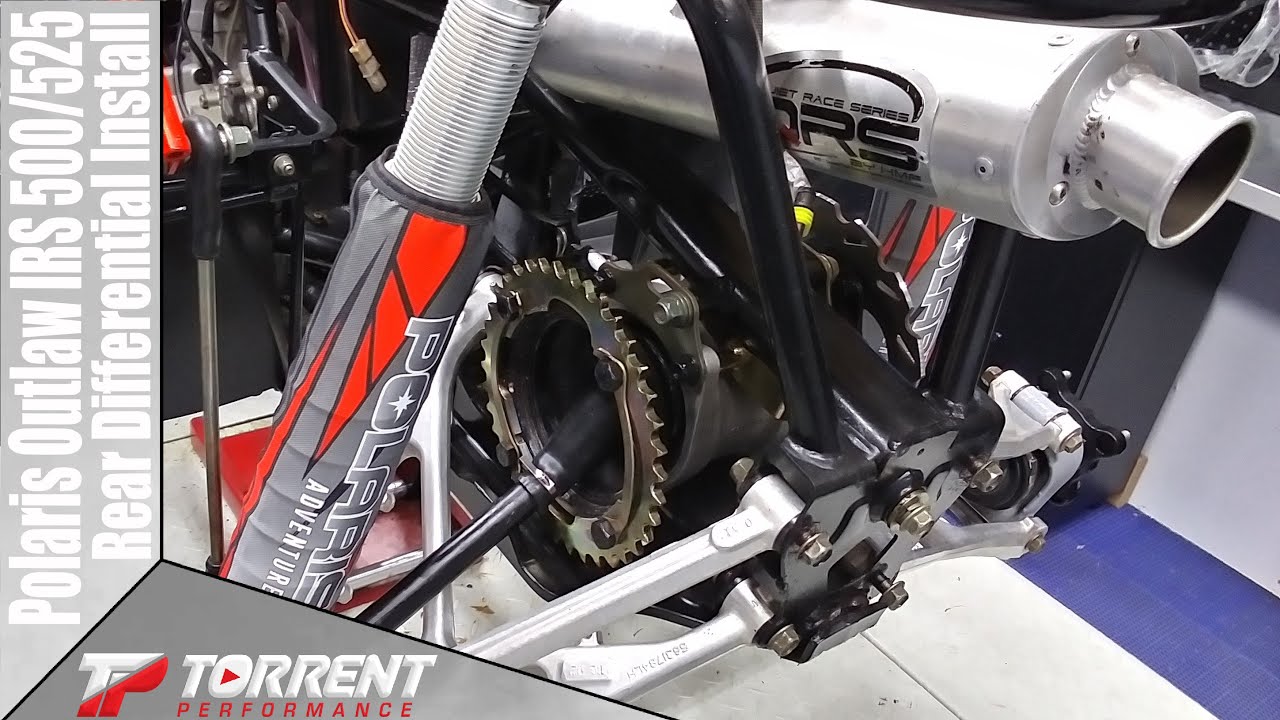 Установка заднего дифференциала Polaris Outlaw IRS 500/525 на квадроцикл