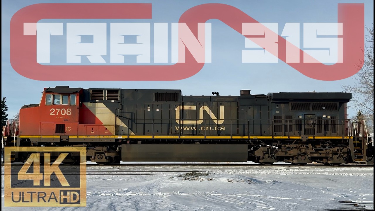 CN MANIFEST TRAIN #315 PASS-BY! | RAW FREIGHT TRAIN ACTION