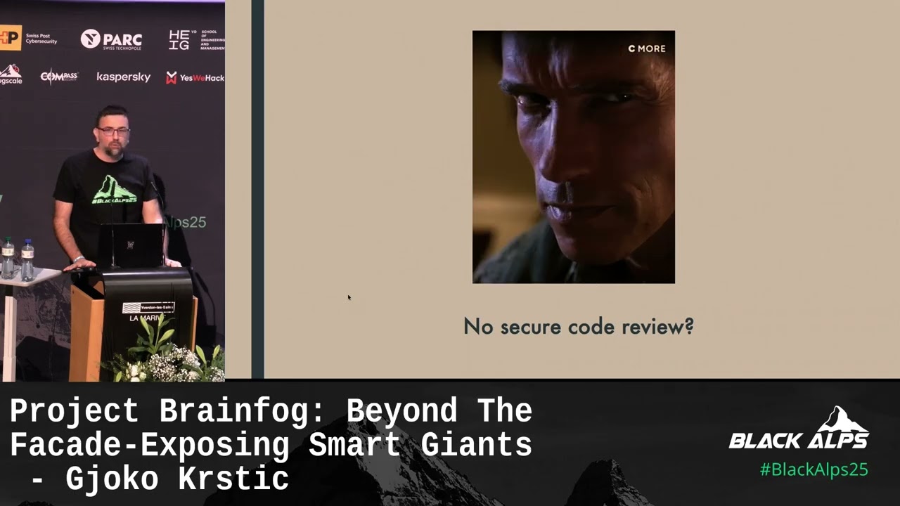 BlackAlps 2025: Project Brainfog: Beyond The Facade-Exposing Smart Giants - Gjoko Krstic