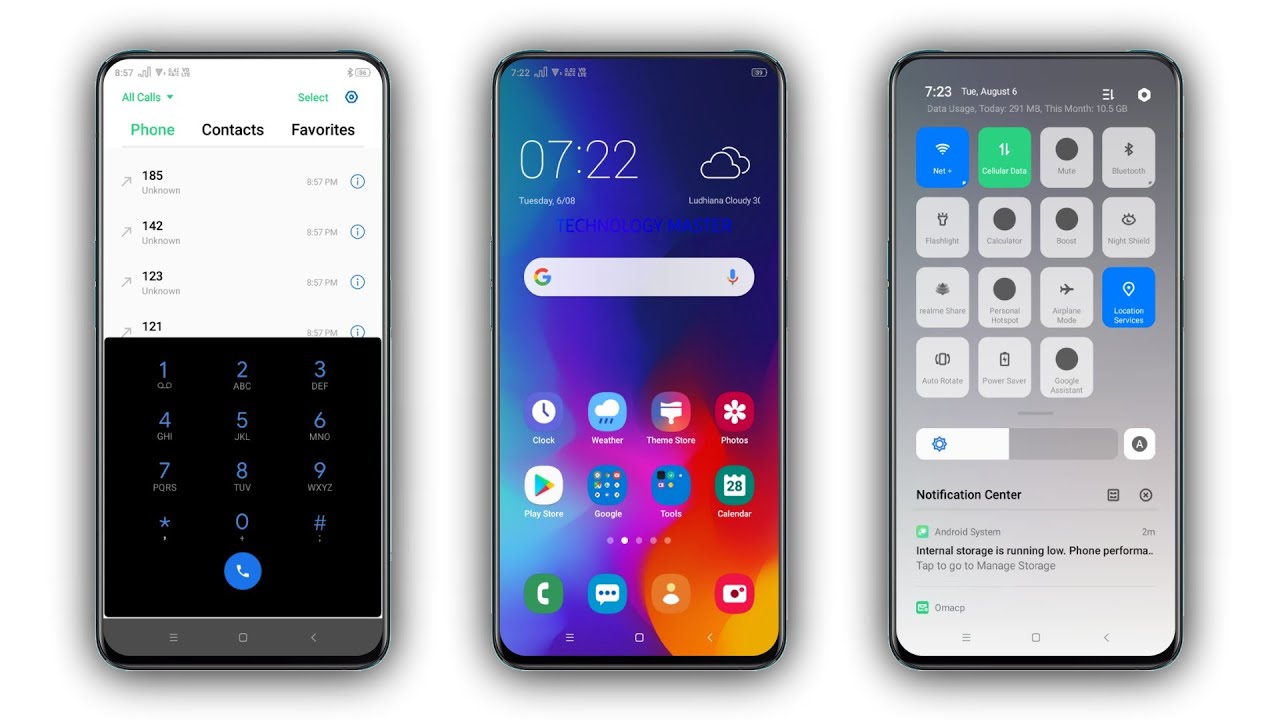Oppo Theme Colorful Dark For All Color Os Phones
