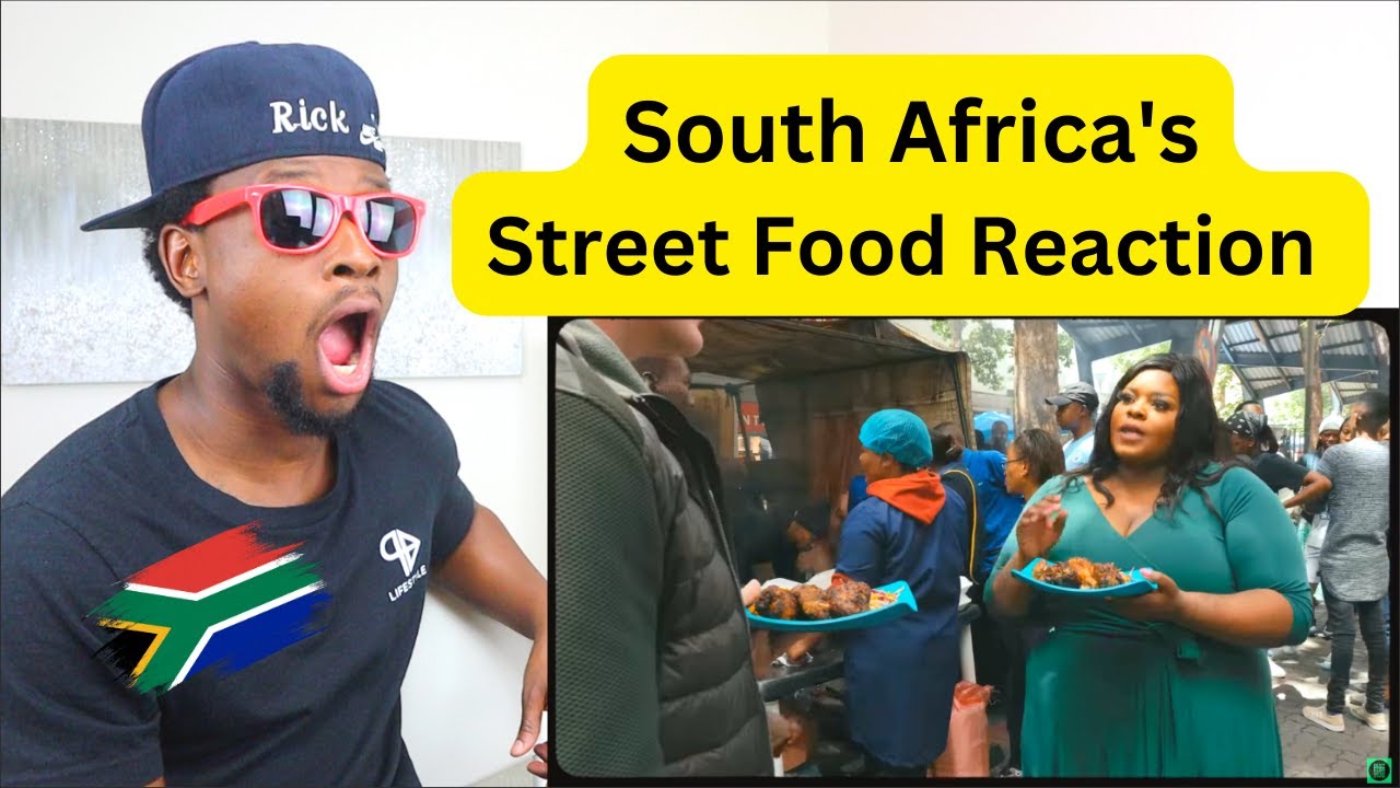 South Africa Street Food in Johannesburg!! Braai, Bread and Beef Head!! Reaction!!