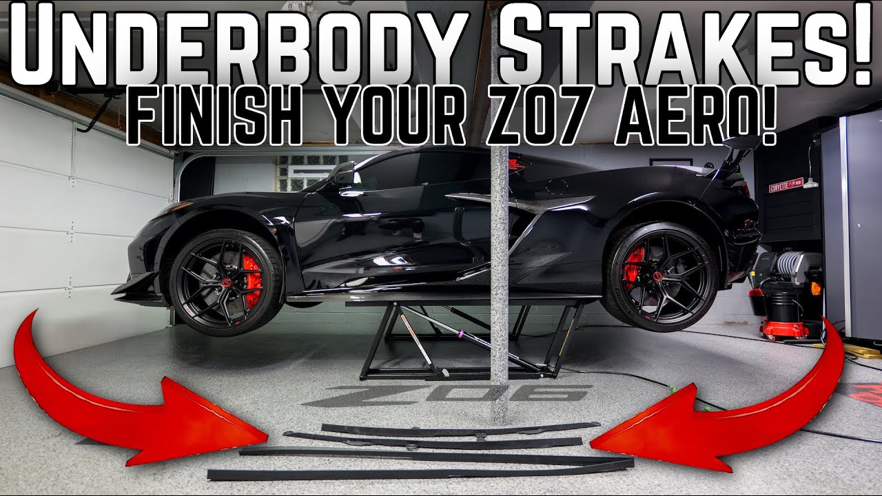 C8 Corvette Z06 AERO Strakes Installation Made EASY!