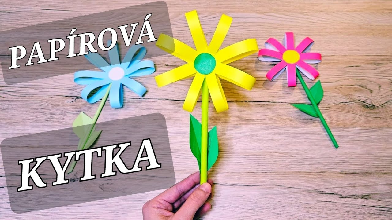 Papírová kytka/Jednoduchý návod