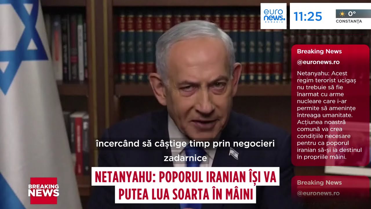 Benjamin Netanyahu: Poporul Iranian își va putea lua soarta în mâini