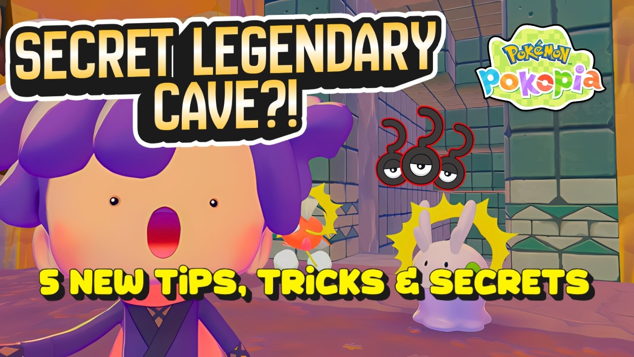 A SECRET LEGENDARY CAVE?! | 5 New Pokopia Tips, Tricks & Secrets | How to Search for Pokemon!