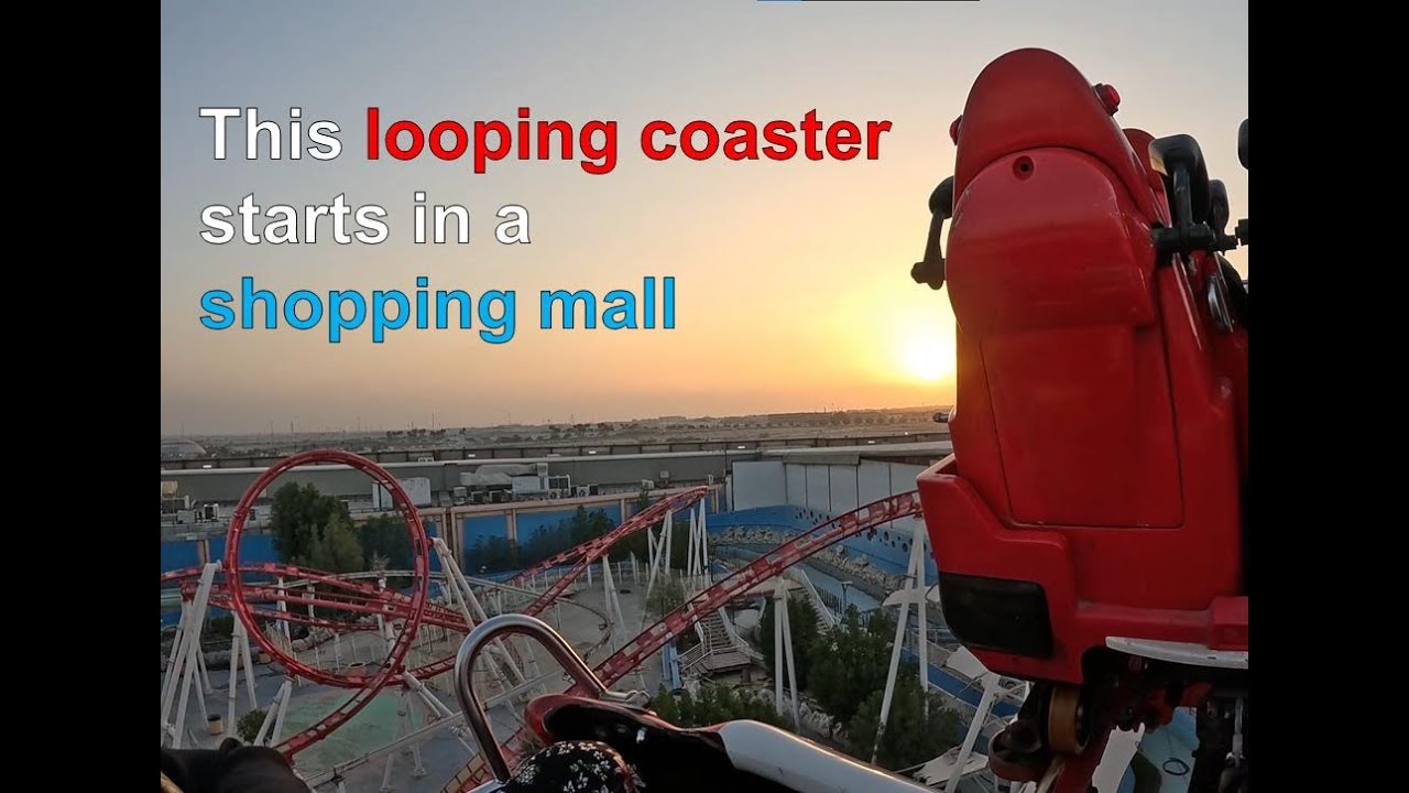Roller Coaster @ Sparkys, Dammam, Saudi Arabia - onride POV & offride