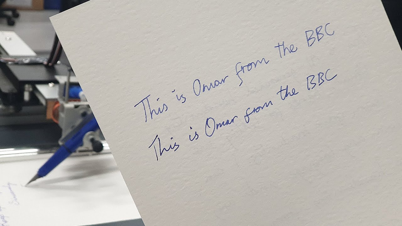 A robot that can copy your handwriting - BBC Click