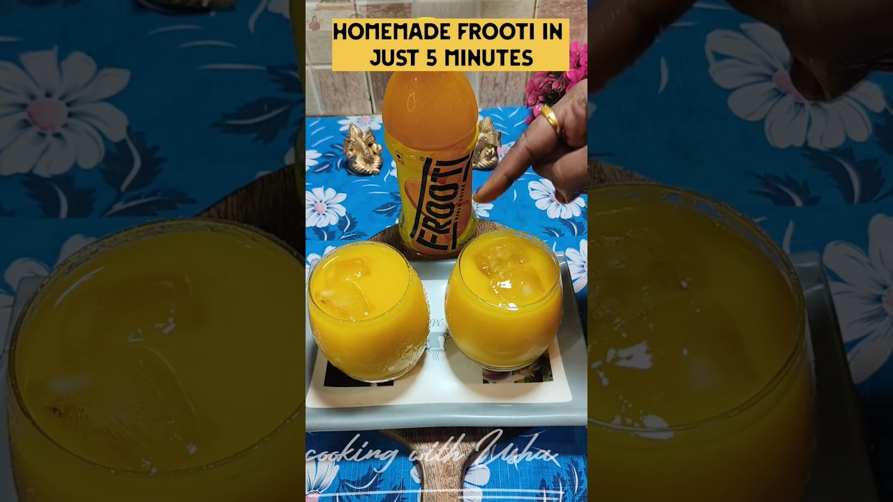 5minutes Mango Frooti Recipe।🥭Homemade Frooti।Fresh & Juicy#ytviralshorts#mango#@Mishrahandisala