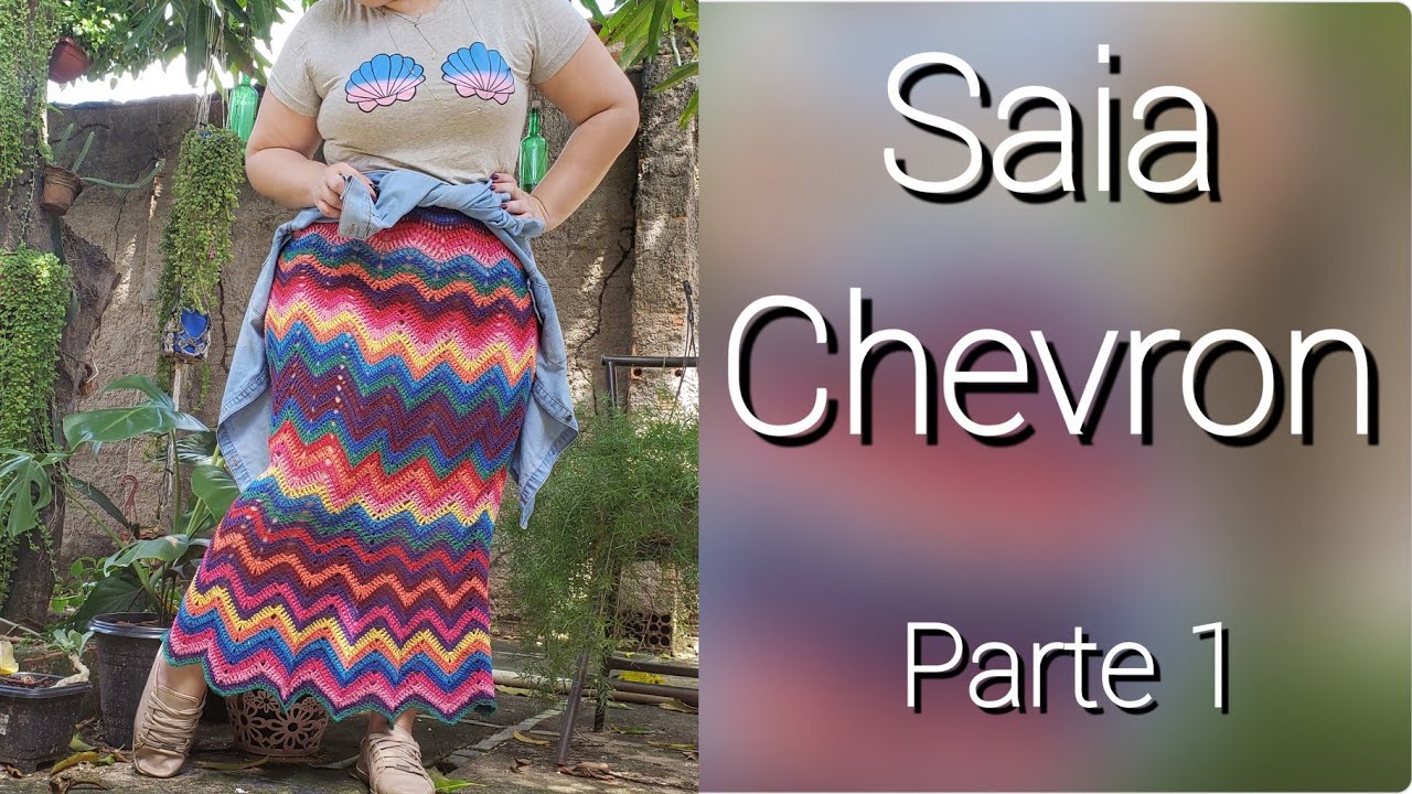 Saia de Crochê Chevron - Parte 1 | Clássicos do Pinterest