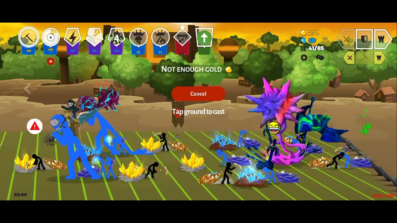 STICK WAR SAGA DECK USING SPEARTONS GENERAL WRATHNAR AND ATREYOS 