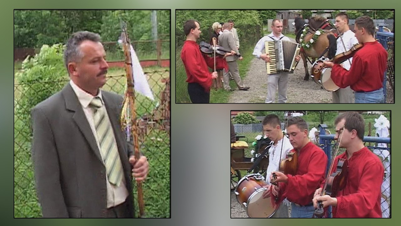 Kapela Wieśka Majerczaka z Krościenka i drużba (?) -  2009r.