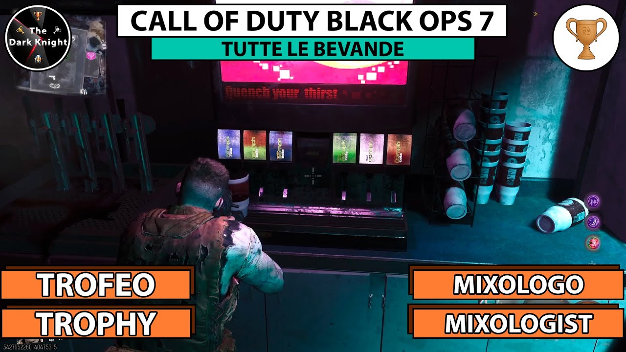 Call of Duty Black Ops 7: Trofeo "Mixologo" ("Mixologist" Trophy) - Tutte le bevande