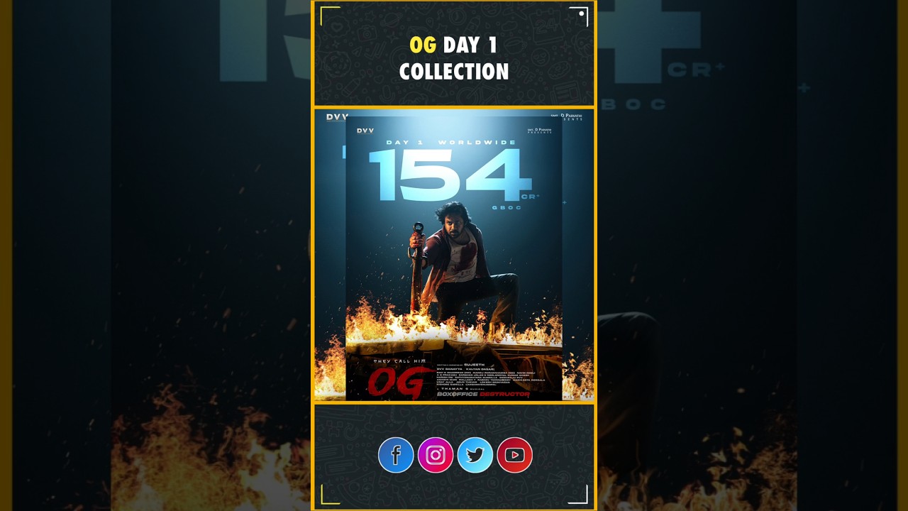 Og Day 1 Collection🔥🔥| Pawan Kalyan | They Call Him OG | Og | Sujeeth | InfiniPark