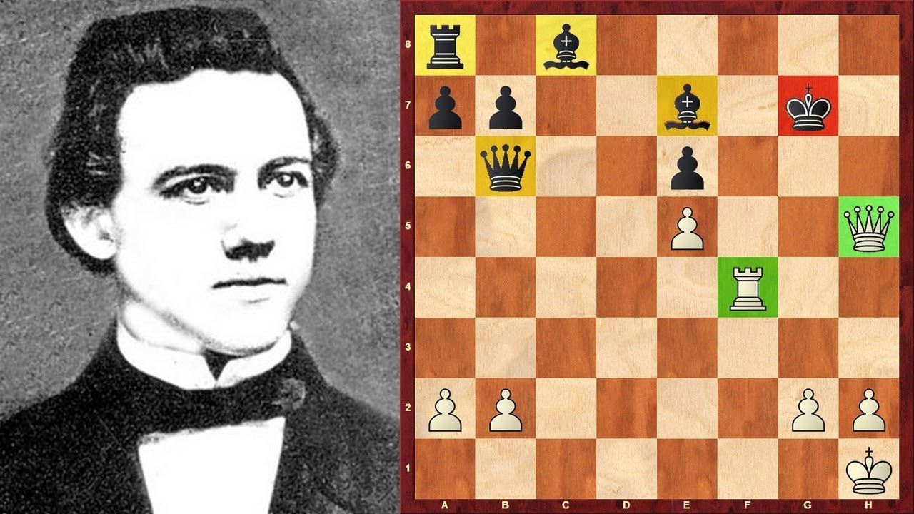 Шахматы. Пол Морфи. Захват центра и быстрейшая мобилизация фигур!