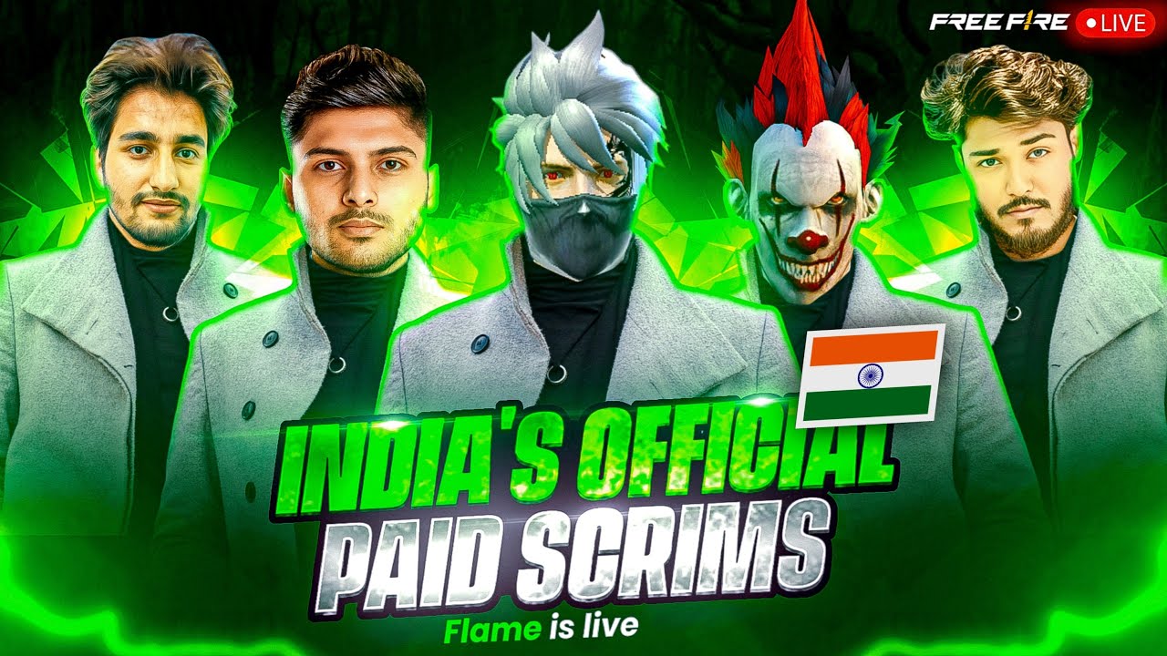 FLAME LIVE PAID SCRIMS 🏆 🇮🇳 INDIA’S OFFICIAL MOBILE LOBBY 