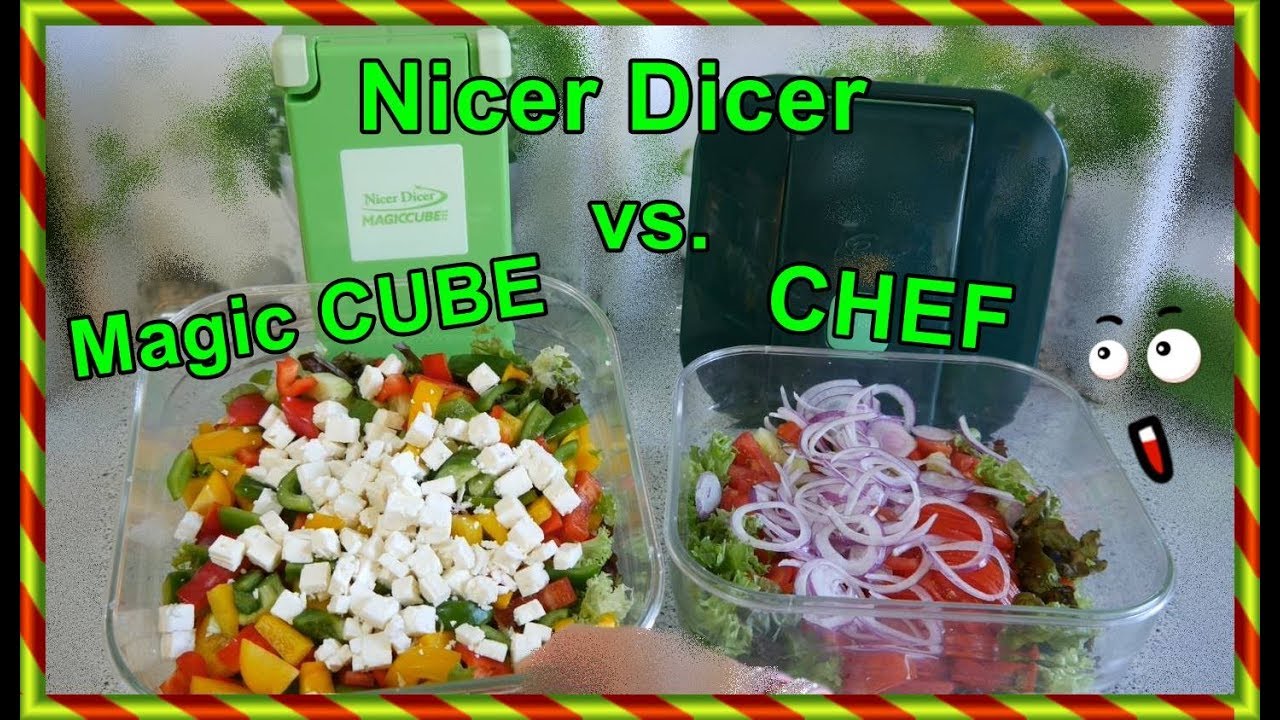 2 SALATE Magic CUBE & Nicer Dicer CHEF mit SoFie Haushalt Un-/Perfekt