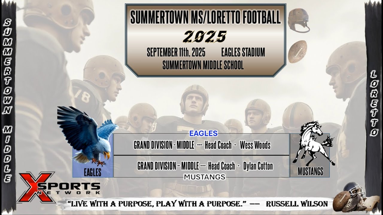 Summertown MS Football at Loretto - 9/11/25