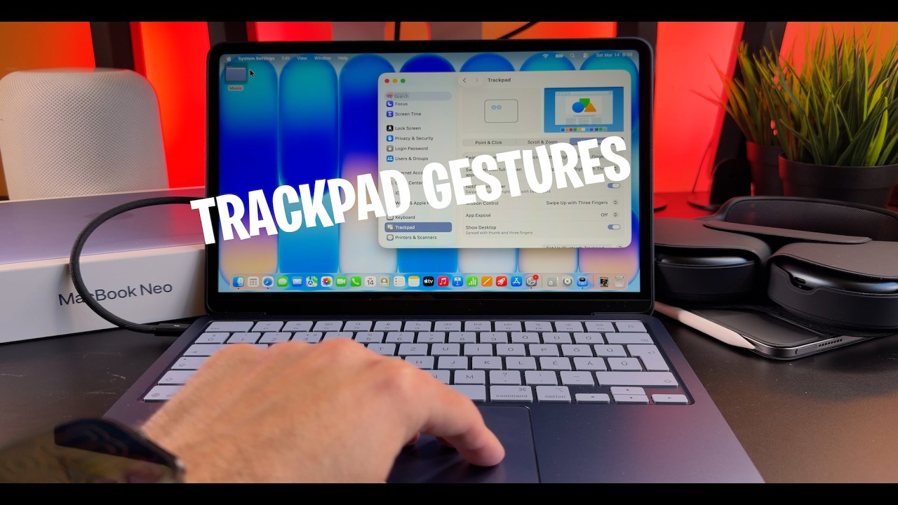 Как пользоваться трекпадом MacBook Neo