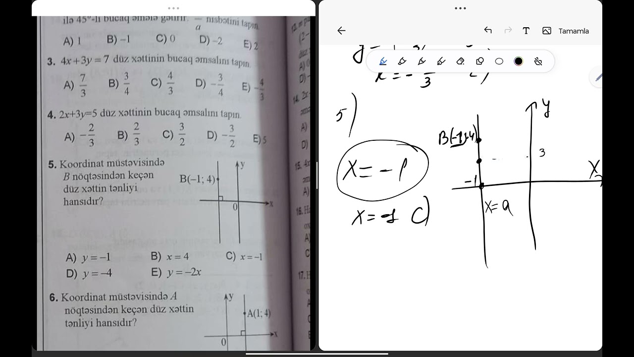 Düz xəttin tenliyi