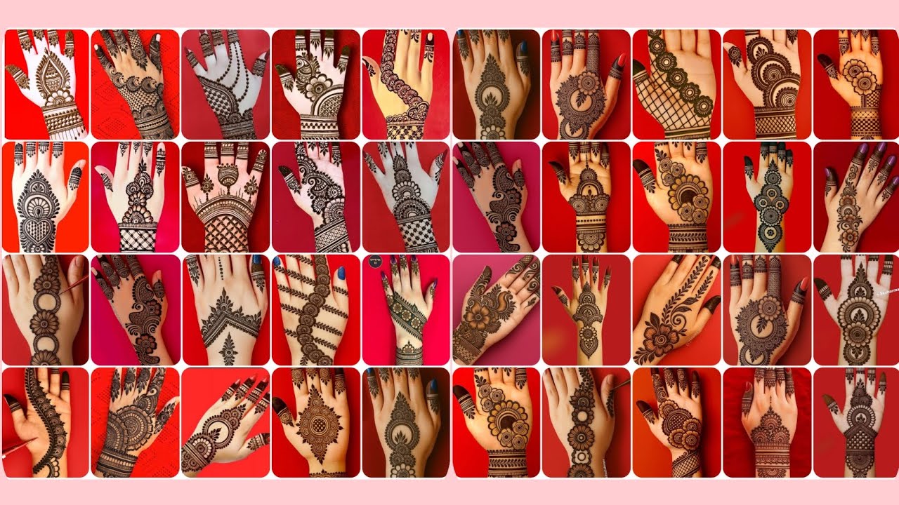 Simple mehndi designs collection ✨🥰🌸। 40 Easy designs #mehndi #henna 