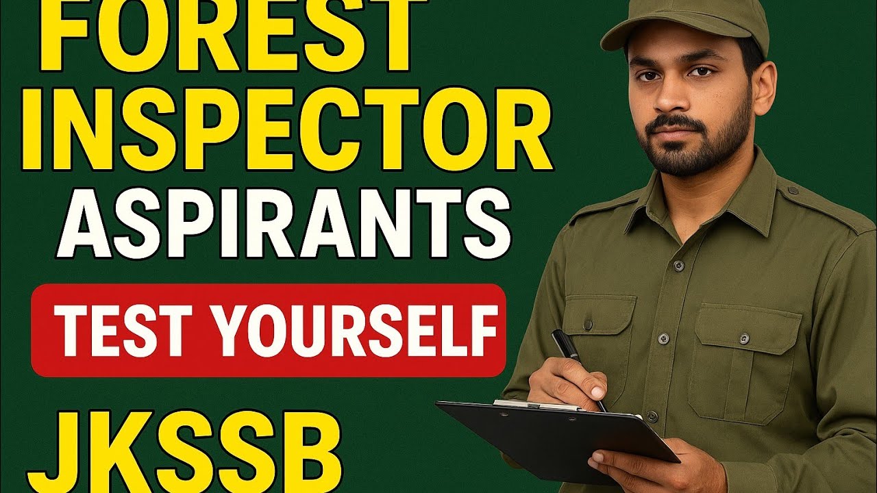 FOREST INSPECTOR | WILDLIFE GUARD | REVISION TEST | JKSSB |