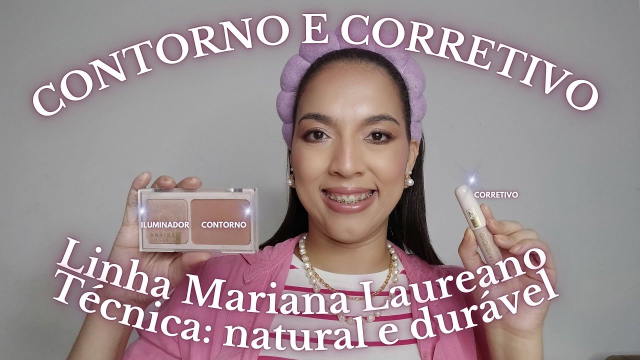 Contorno e naturalidade usando: PALETA DE CONTORNO E CORRETIVO MARIANA LAUREANO MARCA DEISY PEROZZO