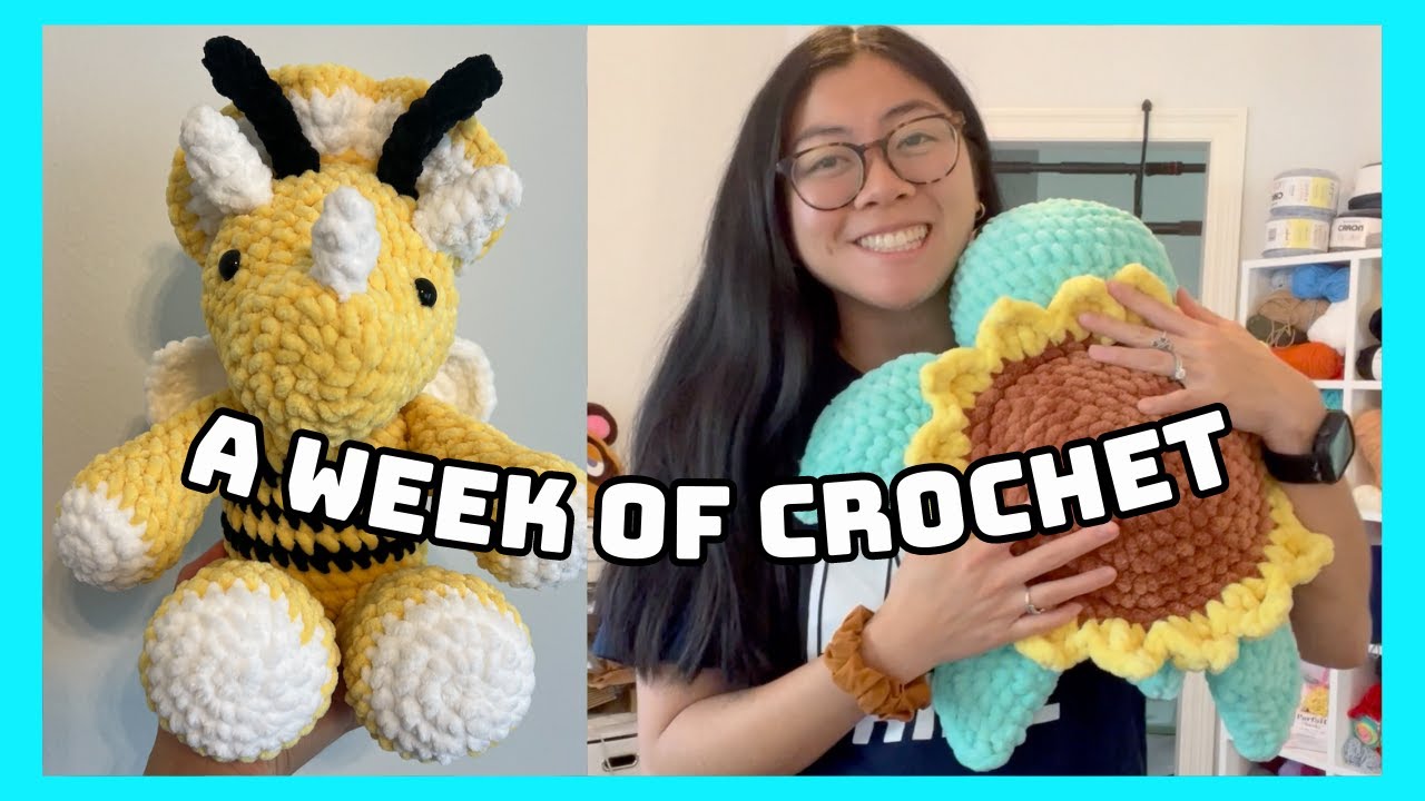 A Week of Crocheting ✨ everything I made, cool life updates, and new plushies