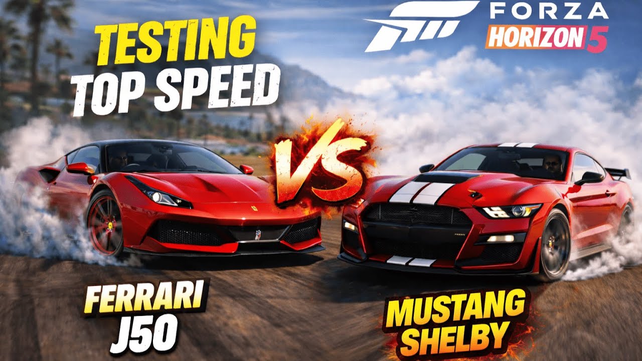🔥 Ferrari J50 vs Mustang Shelby GT500 — Drifting & Exploring Forza Horizon 5! 🔥| EP-4